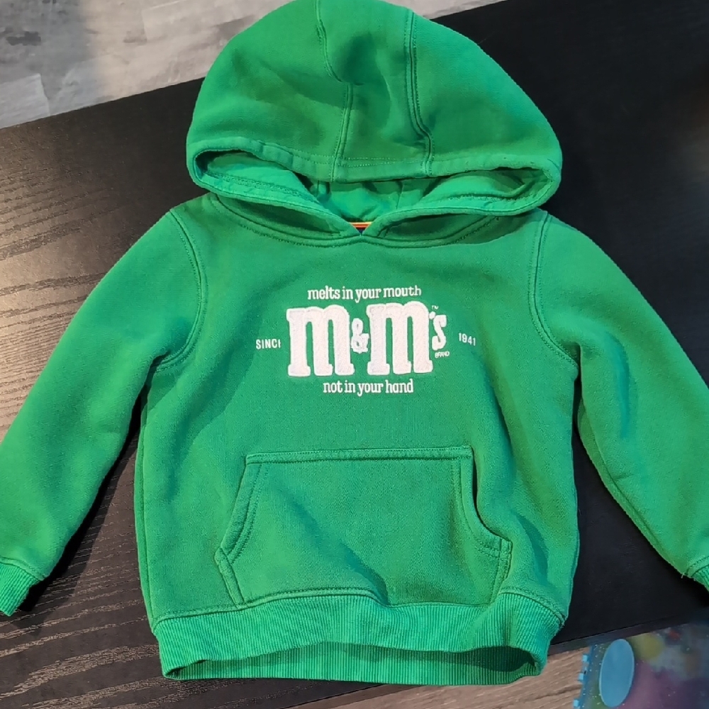 M&M's Kids Hoodie in Green